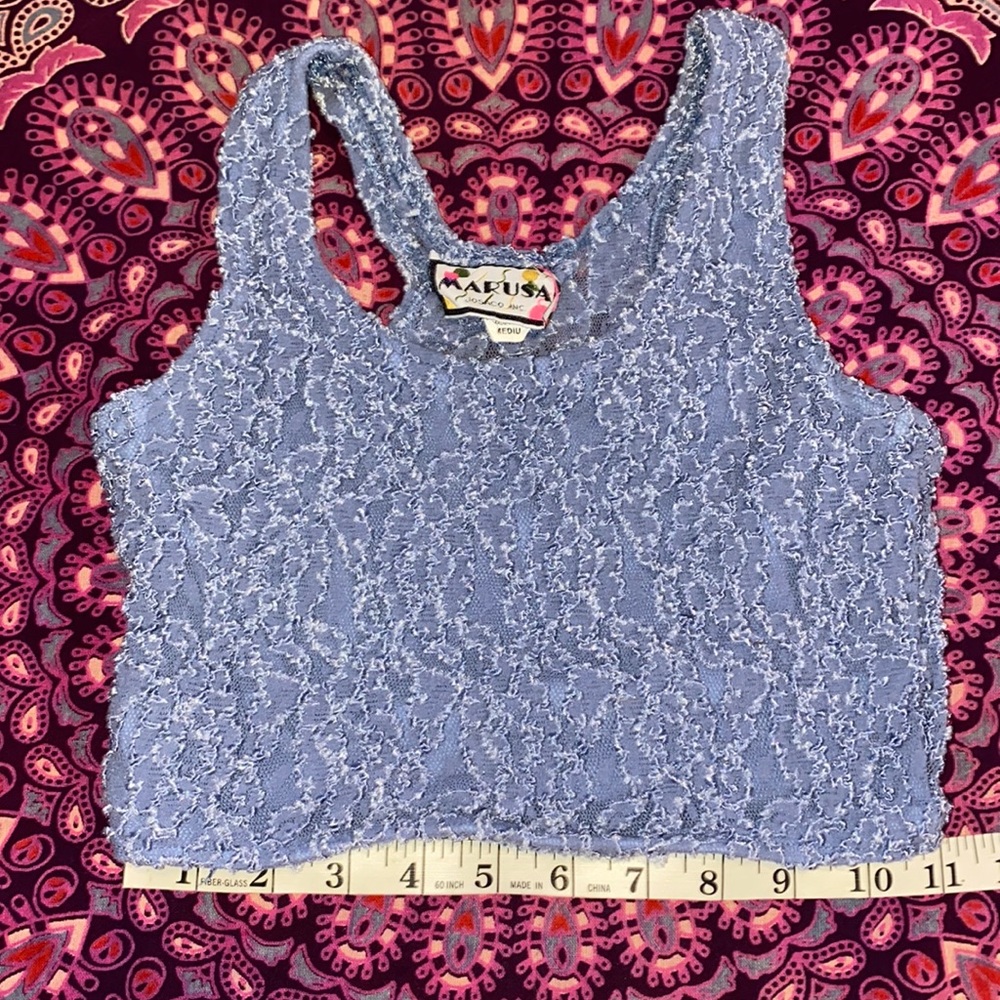 Marusa Embroidered Tank Top. Size M. See measurements.